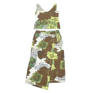 Y2K Euro Matching Tank And Skirt Set